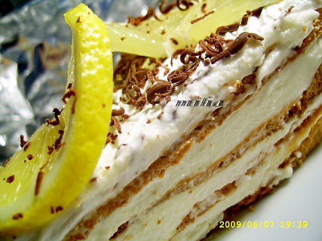 Tort cu crema de lamaie