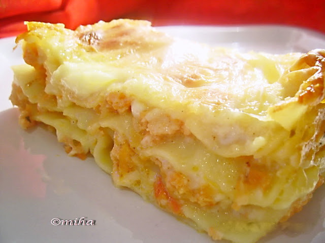 Lasagna cu carne de pui