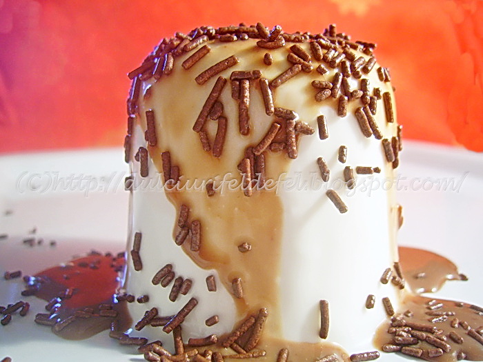 Panna Cotta cu sos de ciocolata
