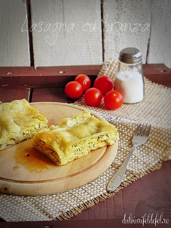 lasagna cu branza si spanac
